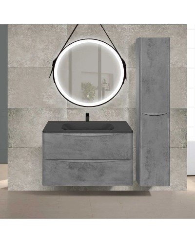 Комплект мебели бетон 79,4 см Vincea Paola VMC-2P800BT + VCB-2VP800B + VLM-2N700+