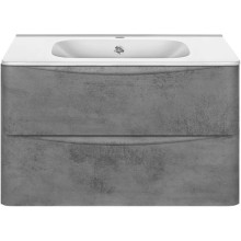 Комплект мебели бетон 79,4 см Vincea Paola VMC-2P800BT + VCB-2VP800W + VLM-2A800