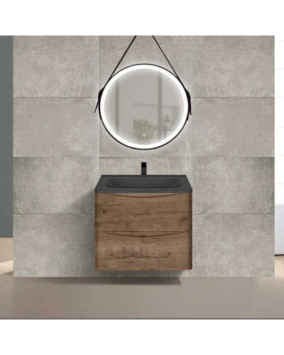 Комплект мебели дуб винтаж 59,4 см Vincea Paola VMC-2P600VO + VCB-2VP600B + VLM-2N600+