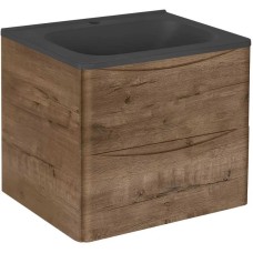 Комплект мебели дуб винтаж 59,4 см Vincea Paola VMC-2P600VO + VCB-2VP600B + VLM-2N600+