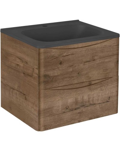 Комплект мебели дуб винтаж 59,4 см Vincea Paola VMC-2P600VO + VCB-2VP600B + VLM-2N600+