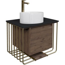 Комплект мебели дуб веллингтон/золотой 70 см Grossman Винтаж 107008 + GR-3013 + 97070