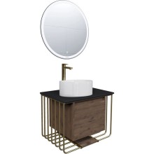 Комплект мебели дуб веллингтон/золотой 70 см Grossman Винтаж 107008 + GR-3013 + 97070