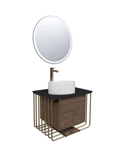 Комплект мебели дуб веллингтон/золотой 70 см Grossman Винтаж 107008 + GR-3013 + 97070