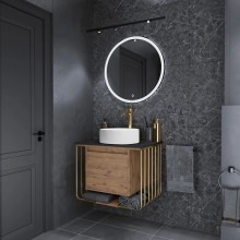 Комплект мебели дуб веллингтон/золотой 70 см Grossman Винтаж 107008 + GR-3013 + 97070