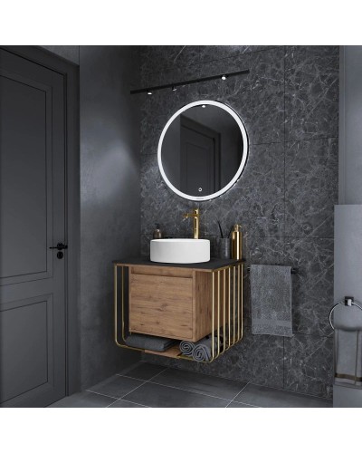 Комплект мебели дуб веллингтон/золотой 70 см Grossman Винтаж 107008 + GR-3013 + 97070