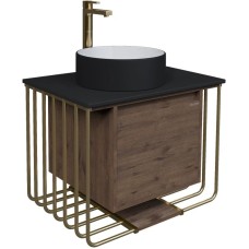 Комплект мебели дуб веллингтон/золотой 70 см Grossman Винтаж 107008 + GR-4040BW + 97070