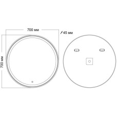 Комплект мебели дуб веллингтон/золотой 70 см Grossman Винтаж 107008 + GR-4041BW + 97070