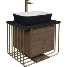 Комплект мебели дуб веллингтон/золотой 70 см Grossman Винтаж 107008 + GR-4041BW + 97070