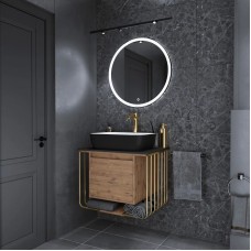 Комплект мебели дуб веллингтон/золотой 70 см Grossman Винтаж 107008 + GR-4041BW + 97070