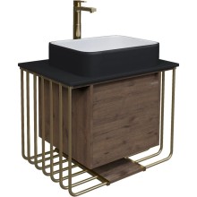 Комплект мебели дуб веллингтон/золотой 70 см Grossman Винтаж 107008 + GR-4043BW + 97070