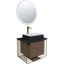 Комплект мебели дуб веллингтон/золотой 70 см Grossman Винтаж 107008 + GR-4043BW + 97070