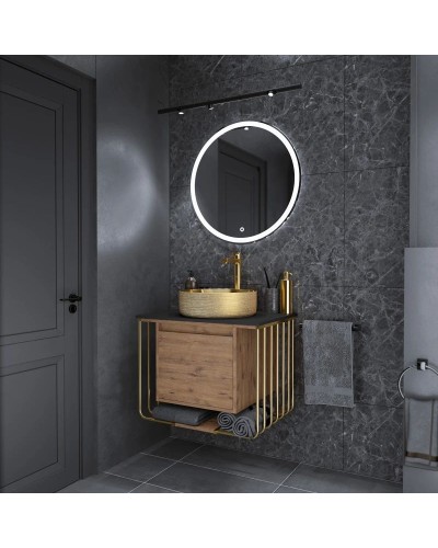 Комплект мебели дуб веллингтон/золотой 70 см Grossman Винтаж 107008 + GR-5010GG + 97070