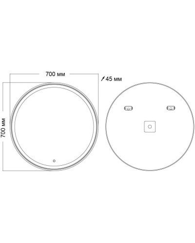 Комплект мебели дуб веллингтон/золотой 70 см Grossman Винтаж 1107008 + GR-5010GW + 97070