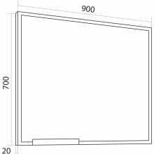 Комплект мебели дуб веллингтон/черный 90 см Grossman Лофт 109001 + GR-3020 + 209001
