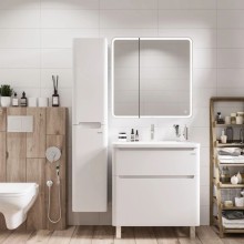 Комплект мебели белый глянец 79,7 см Grossman Адель 108007 + 4627173210249 + 208004