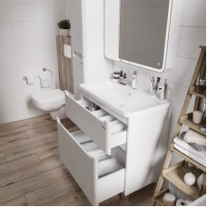 Комплект мебели белый глянец 79,7 см Grossman Адель 108007 + 4627173210249 + 208004