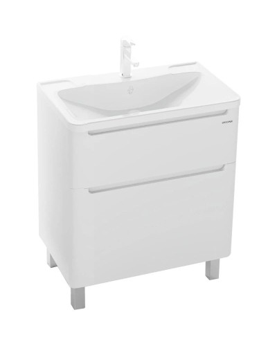 Комплект мебели белый глянец 70 см Grossman Адель 107005 + 4627173210232 + 207004