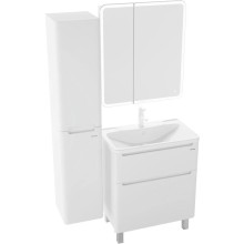 Комплект мебели белый глянец 70 см Grossman Адель 107005 + 4627173210232 + 207004