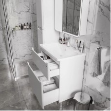 Комплект мебели белый глянец 70 см Grossman Адель 107005 + 4627173210232 + 207004