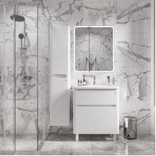 Комплект мебели белый глянец 70 см Grossman Адель 107005 + 4627173210232 + 207004