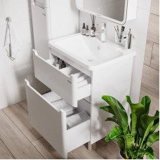 Комплект мебели белый глянец 60 см Grossman Адель 106007 + 4627173210225 + 206004