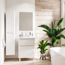 Комплект мебели белый глянец 60 см Grossman Адель 106007 + 4627173210225 + 206004