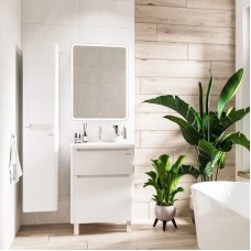 Комплект мебели белый глянец 60 см Grossman Адель 106007 + 4627173210225 + 206004