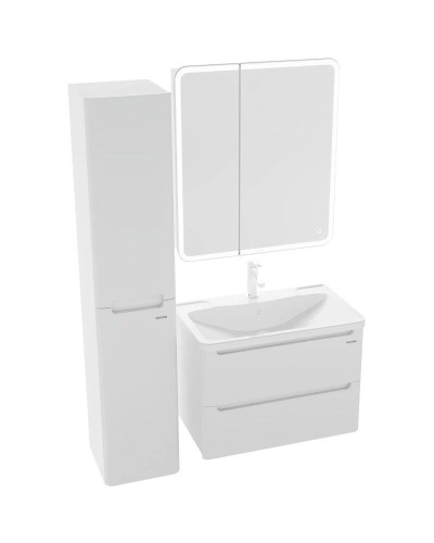 Комплект мебели белый глянец 70 см Grossman Адель 107006 + 4627173210232 + 207004