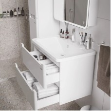 Комплект мебели белый глянец 70 см Grossman Адель 107006 + 4627173210232 + 207004