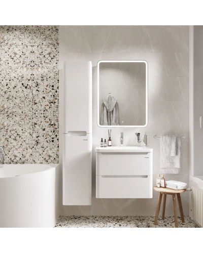 Комплект мебели белый глянец 60 см Grossman Адель 106006 + 4627173210225 + 206004