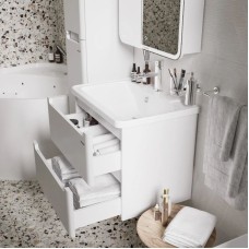 Комплект мебели белый глянец 60 см Grossman Адель 106006 + 4627173210225 + 206004