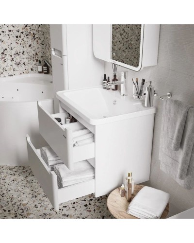 Комплект мебели белый глянец 60 см Grossman Адель 106006 + 4627173210225 + 206004