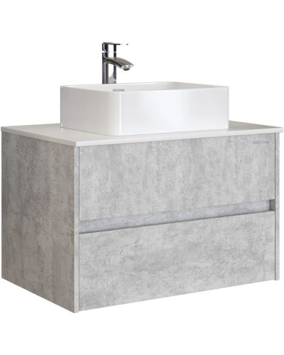 Комплект мебели светлый цемент 80 см Grossman Эдванс 108010 + GR-3016 + 208007