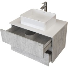 Комплект мебели светлый цемент 80 см Grossman Эдванс 108010 + GR-3016 + 208007