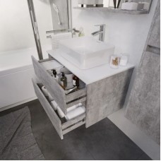 Комплект мебели светлый цемент 80 см Grossman Эдванс 108010 + GR-3016 + 208007