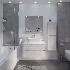 Комплект мебели светлый цемент 80 см Grossman Эдванс 108010 + GR-3016 + 208007