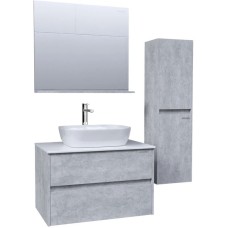 Комплект мебели светлый цемент 80 см Grossman Эдванс 108010 + GR-3020 + 208007