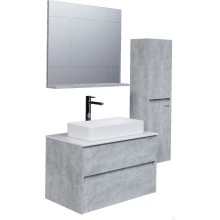 Комплект мебели светлый цемент 80 см Grossman Эдванс 108010 + GR-3031 + 208007