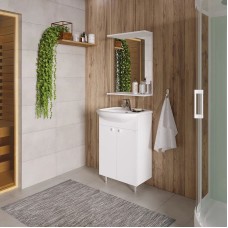 Комплект мебели белый глянец 51 см Grossman Крит-Эко 105005 + 659 + 205002