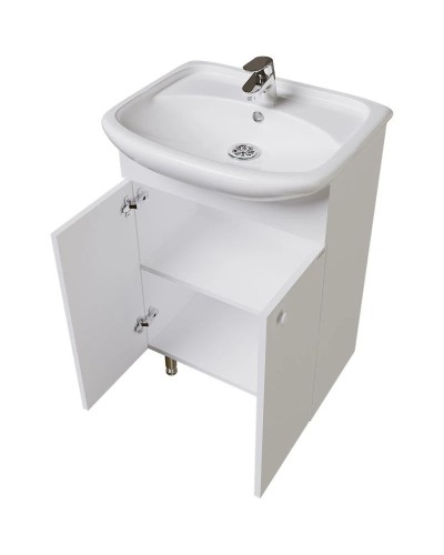 Комплект мебели белый глянец 51 см Grossman Крит-Эко 105005 + 659 + 205002