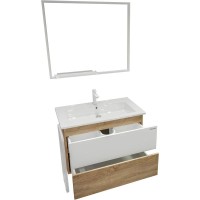 Комплект мебели дуб сонома/белый 87 см Grossman Солис 108502 + Y18298 + 209002