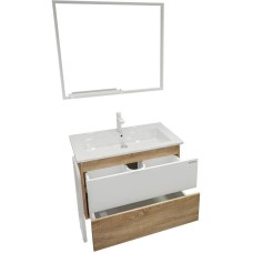 Комплект мебели дуб сонома/белый 87 см Grossman Солис 108502 + Y18298 + 209002