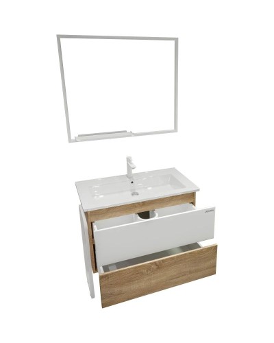 Комплект мебели дуб сонома/белый 87 см Grossman Солис 108502 + Y18298 + 209002