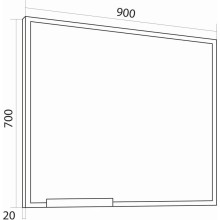 Комплект мебели дуб сонома/белый 87 см Grossman Солис 108502 + Y18298 + 209002