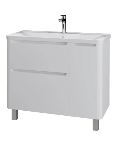 Комплект мебели белый глянец 100,1 см Grossman Адель 1010002 + 4627173210263 + 2010004