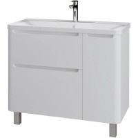 Комплект мебели белый глянец 90,1 см Grossman Адель 109004 + 4627173210256 + 209004