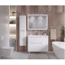 Комплект мебели белый глянец 90,1 см Grossman Адель 109004 + 4627173210256 + 209004