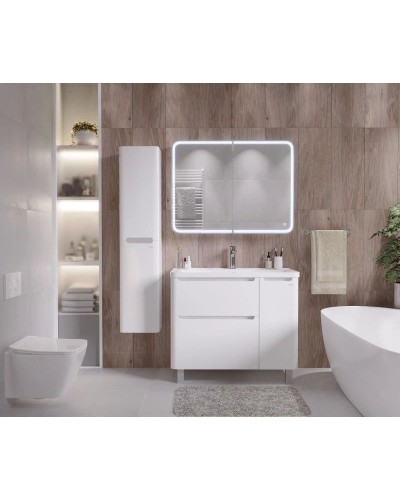 Комплект мебели белый глянец 90,1 см Grossman Адель 109004 + 4627173210256 + 209004