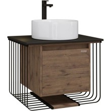 Комплект мебели дуб веллингтон/черный матовый 70 см Grossman Винтаж 107007 + GR-3013 + 97070